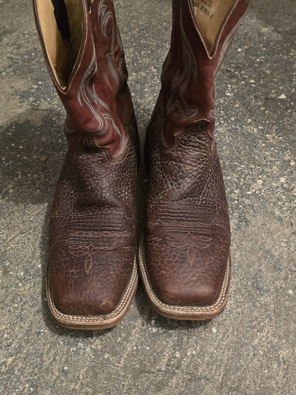 Justin Boots Brown Leather Western Cowboy Boots